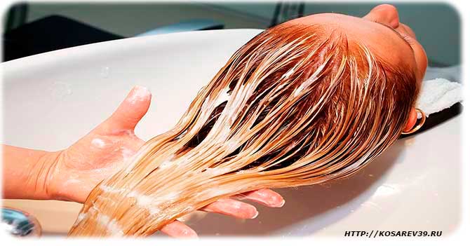 Процедура окрашивания волос